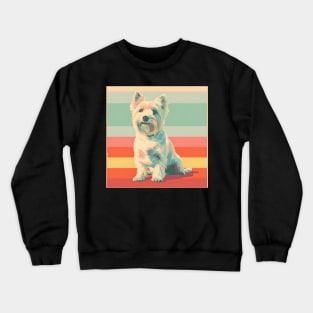 West Highland White Terrier in 80's Crewneck Sweatshirt